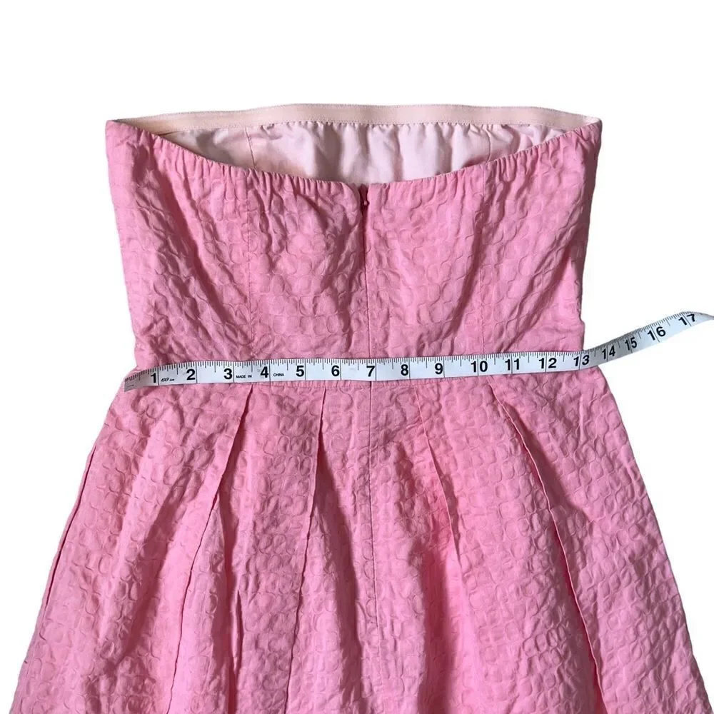 J. Crew Strapless Pink Dress with pockets Size 2